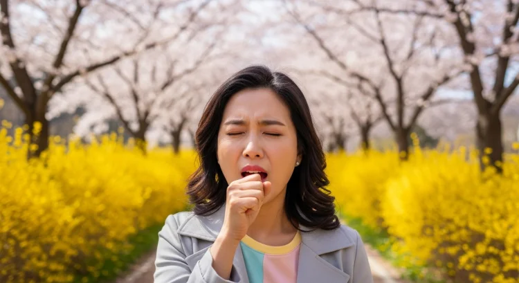 봄철 잔기침 원인 4가지와 알레르기 기침 및 감기 기침의 결정적 차이점