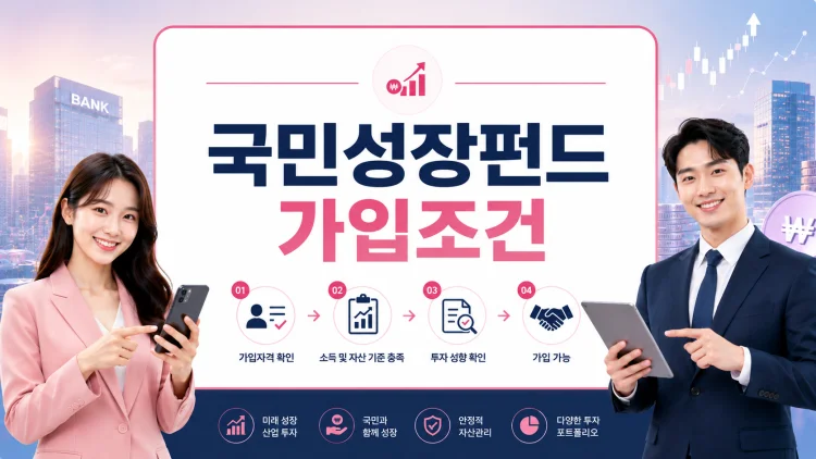 국민성장펀드 가입조건